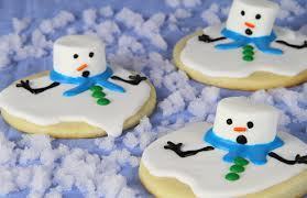 Melted Snowpeople Cookies