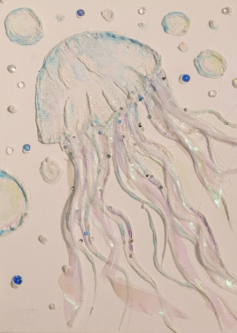 Jellyfish Textured Painting