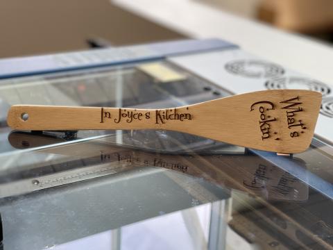 Laser Engraved Wooden Spatula