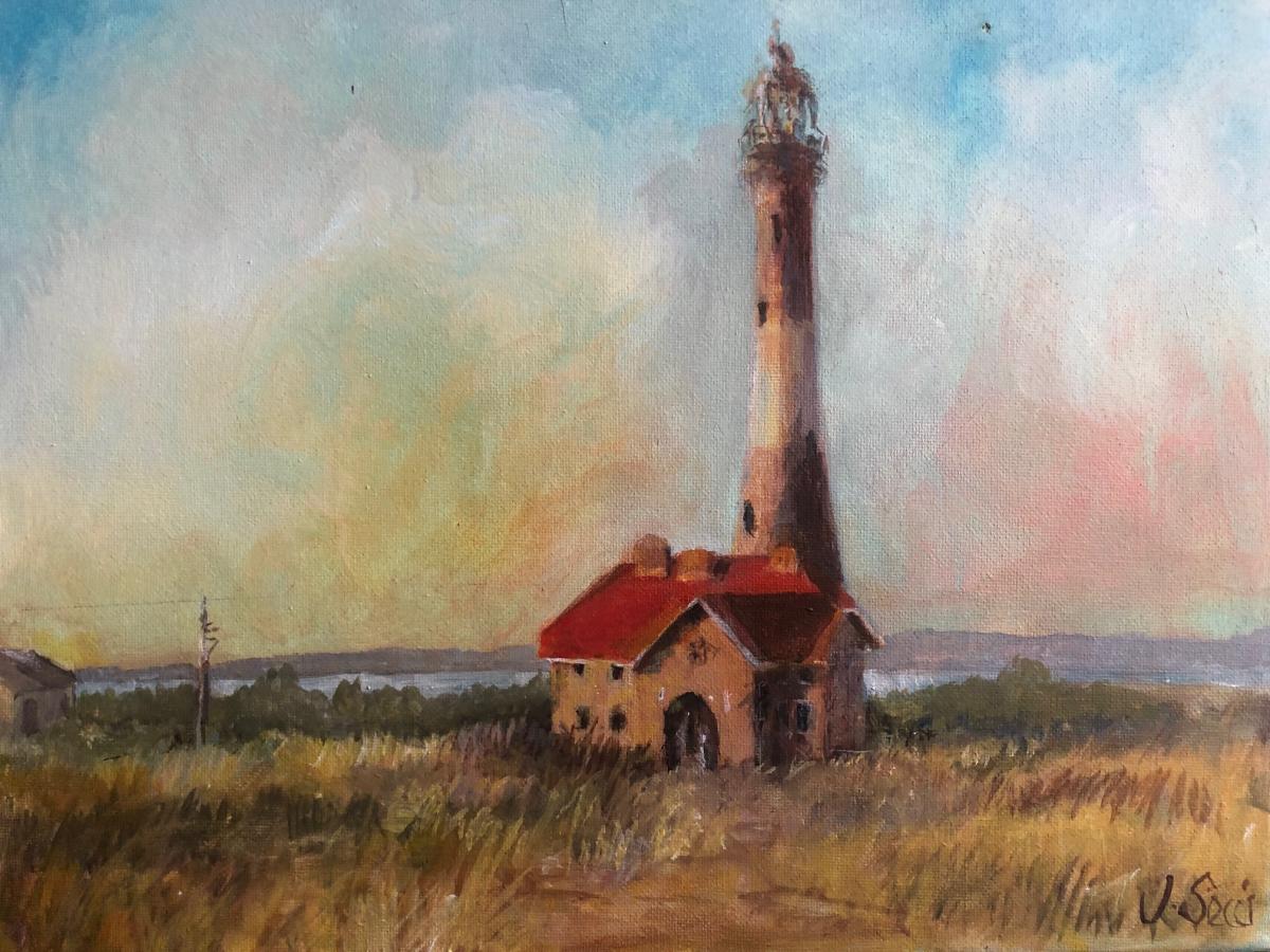 Lighthouse painting